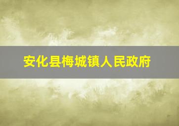 安化县梅城镇人民政府