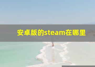 安卓版的steam在哪里