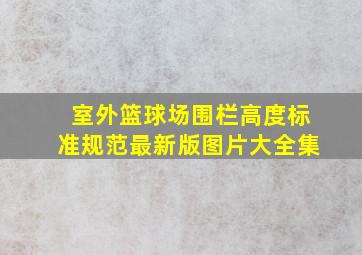 室外篮球场围栏高度标准规范最新版图片大全集