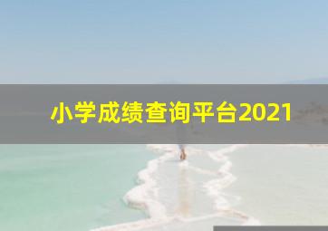 小学成绩查询平台2021