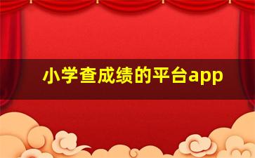 小学查成绩的平台app