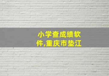 小学查成绩软件,重庆市垫江