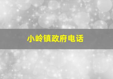 小岭镇政府电话