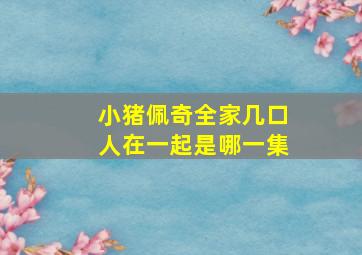 小猪佩奇全家几口人在一起是哪一集