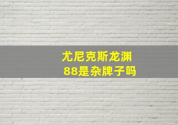 尤尼克斯龙渊88是杂牌子吗