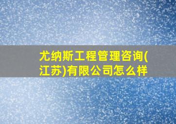 尤纳斯工程管理咨询(江苏)有限公司怎么样