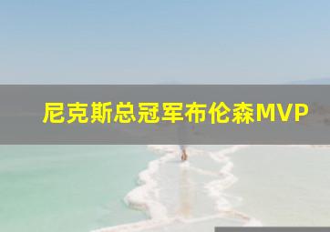 尼克斯总冠军布伦森MVP