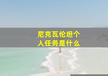 尼克瓦伦坦个人任务是什么