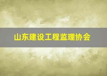 山东建设工程监理协会