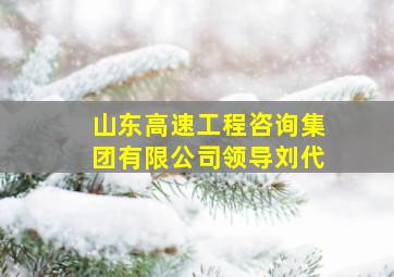 山东高速工程咨询集团有限公司领导刘代