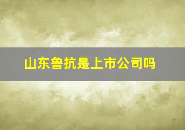 山东鲁抗是上市公司吗