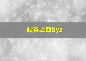 峡谷之巅byz