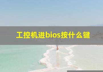 工控机进bios按什么键