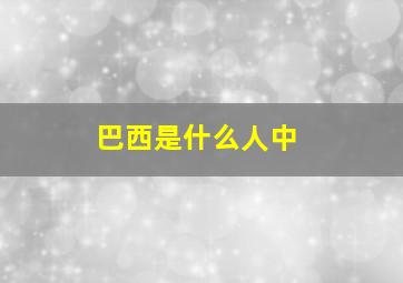 巴西是什么人中