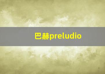 巴赫preludio