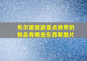 布尔诺旅游景点携带的物品有哪些东西呢图片