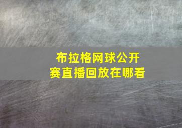 布拉格网球公开赛直播回放在哪看