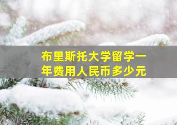 布里斯托大学留学一年费用人民币多少元