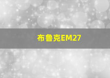 布鲁克EM27