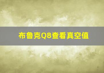 布鲁克Q8查看真空值