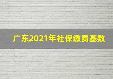 广东2021年社保缴费基数