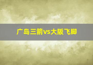 广岛三箭vs大阪飞脚