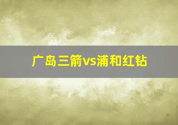 广岛三箭vs浦和红钻