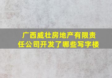 广西威壮房地产有限责任公司开发了哪些写字楼