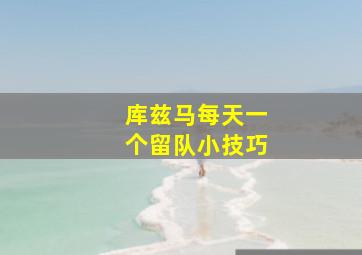 库兹马每天一个留队小技巧