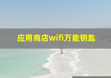 应用商店wifi万能钥匙