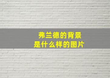 弗兰德的背景是什么样的图片