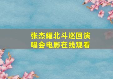 张杰耀北斗巡回演唱会电影在线观看