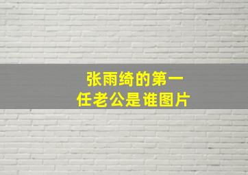 张雨绮的第一任老公是谁图片