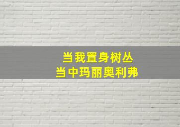 当我置身树丛当中玛丽奥利弗