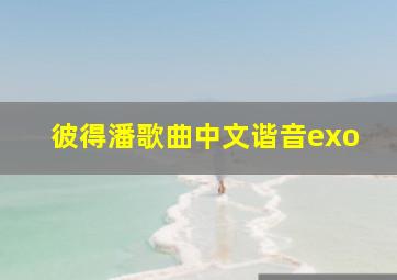 彼得潘歌曲中文谐音exo