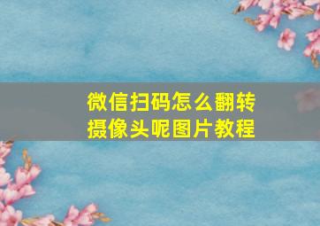 微信扫码怎么翻转摄像头呢图片教程