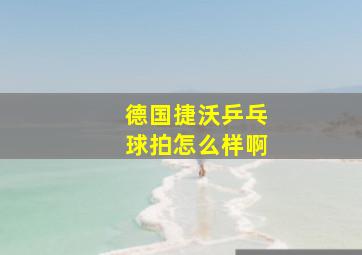 德国捷沃乒乓球拍怎么样啊