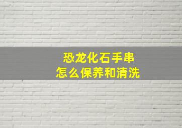 恐龙化石手串怎么保养和清洗