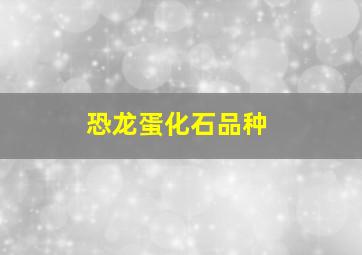 恐龙蛋化石品种