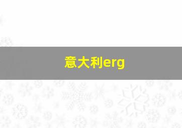 意大利erg