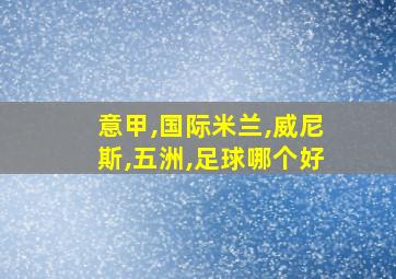 意甲,国际米兰,威尼斯,五洲,足球哪个好