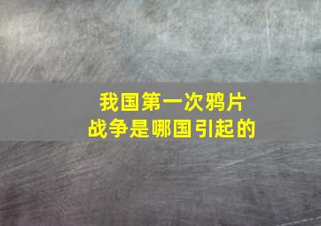 我国第一次鸦片战争是哪国引起的