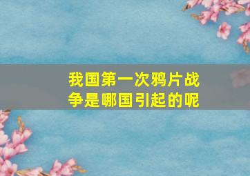 我国第一次鸦片战争是哪国引起的呢