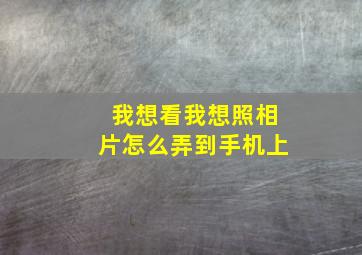 我想看我想照相片怎么弄到手机上