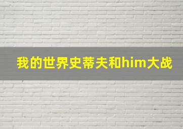 我的世界史蒂夫和him大战