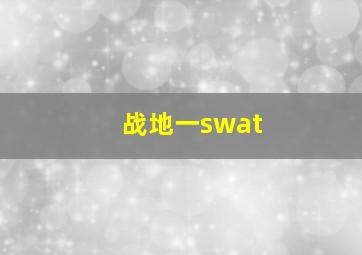 战地一swat