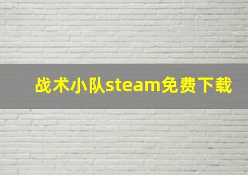 战术小队steam免费下载