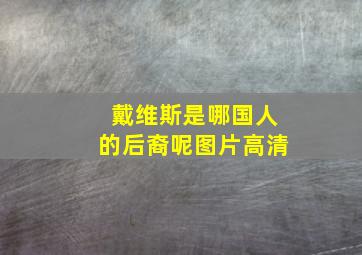 戴维斯是哪国人的后裔呢图片高清