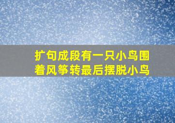 扩句成段有一只小鸟围着风筝转最后摆脱小鸟