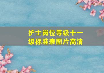 护士岗位等级十一级标准表图片高清